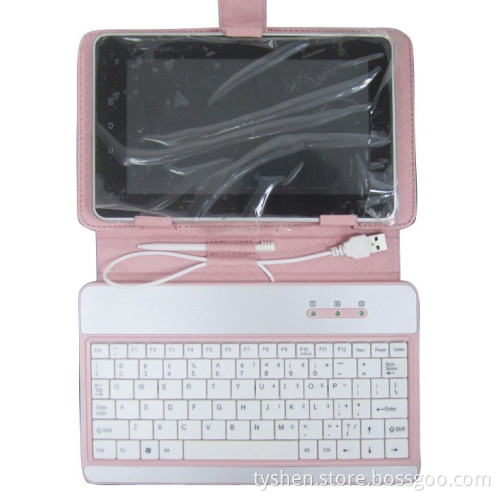 7 Inch MID Keyboard with Leather Case, Red/Yellow/Black Color Available